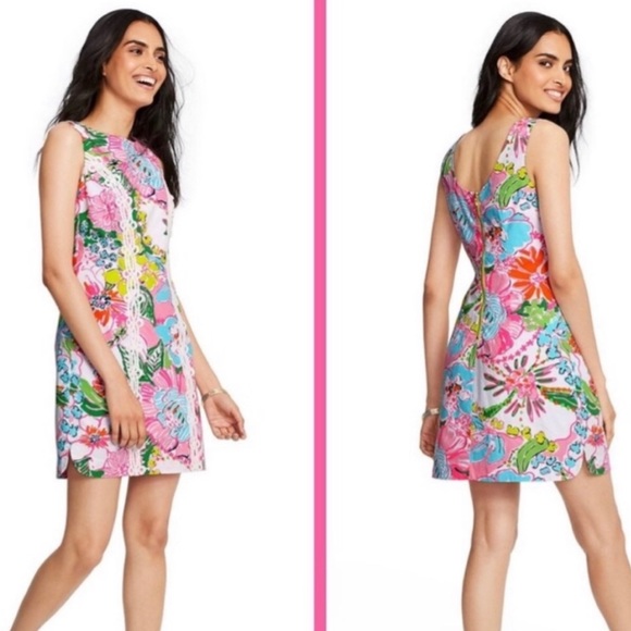 Lilly Pulitzer Nosey Posie Shift Dress - Picture 8 of 9